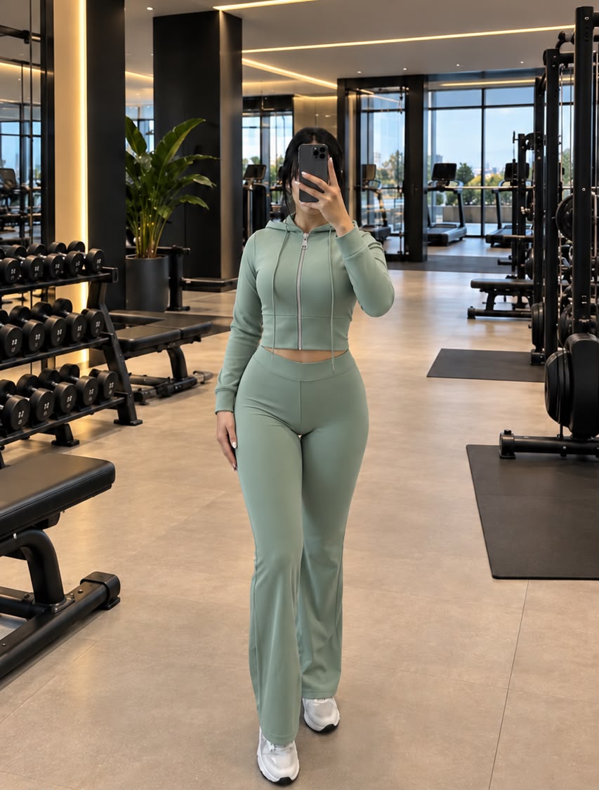 Survêtement L’Allure, coloris vert sauge